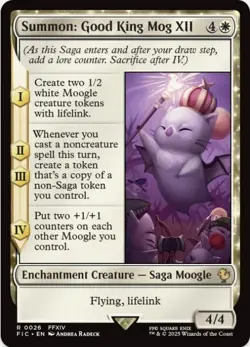 1 x Summon: Good King Mog XII - Final Fantasy Commander - LP - MTG - Image 1