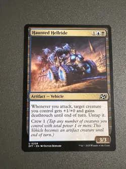 HAUNTED HELLRIDE #208 MTG Aetherdrift Magic Uncommon Blue/Black - Image 1
