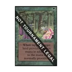 WOTC MtG Collector's Ed Wild Growth (CE) (C) EX - Image 1