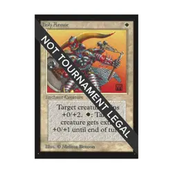 WOTC MtG International Ed. Holy Armor (C) NM - Image 1