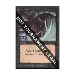 WOTC MtG Collector's Ed Dark Ritual (CE) (C) EX - Image 1