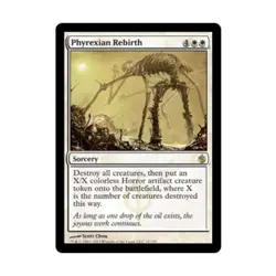 WOTC MtG Mirrodin Besieged Phyrexian Rebirth (R) (Foil) EX - Image 1