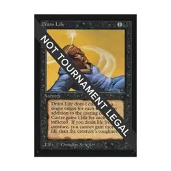 WOTC MtG International Ed. Drain Life (C) NM - Image 1