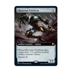 WOTC MtG Commander Legends Phyrexian Triniform (Extended Art) (MR) NM - Image 1
