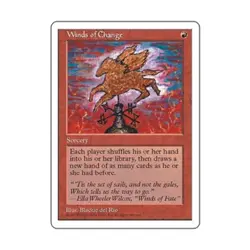 WOTC MtG 5th Ed Winds of Change (R) EX - Image 1