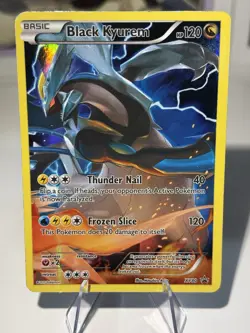 Pokemon 2015 XY Black Star Promo Black Kyurem #XY80 Full Art LP - Image 1