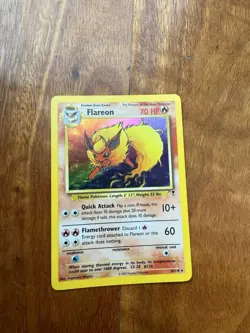 2002 Pokemon Legendary Collection Flareon 10/110 Holo Near Mint Ungraded - Image 1