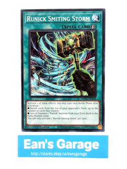 YuGiOh Runick Smiting Storm 1st Edition MP23-EN248 Dueling Heroes common - MN - Image 1