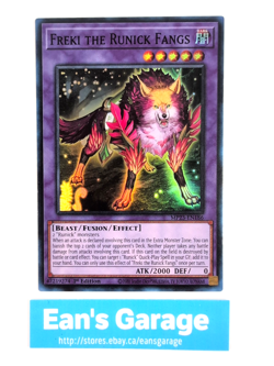 YuGiOh Freki The Runick Fangs 1st Edition MP23-EN186 Dueling Heroes Super Rare - Image 1