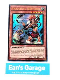 YuGiOh Amazoness War Chief 1st Edition MP23-EN221 Dueling Heroes Ultra Rare - MN - Image 1