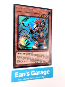 YuGiOh Amazoness War Chief 1st Edition MP23-EN221 Dueling Heroes Ultra Rare - MN - Image 2