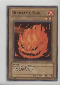 Hinotama Soul 1st Ed. YuGiOh Legend of Blue Eyes White Dragon #LOB-026 2002 6am - Image 1
