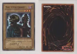 The 13th Grave 1st Ed. YuGiOh Legend of Blue Eyes White Dragon #LOB-014 2002 6am - Image 3