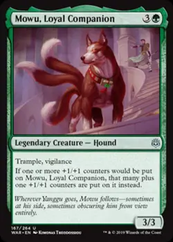 Mowu, Loyal Companion -Foil Near Mint MTG War of the Spark - Image 1