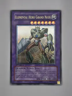 Yugioh Elemental Hero Grand Neos STON-EN035 1st Edition Ultimate Rare Near Mint - Image 1