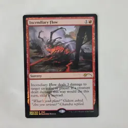 1x MTG FOIL Incendiary Flow Friday Night Magic FNM Promo NM Near Mint - Image 3