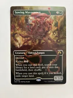 MTG Sowing Mycospawn (Borderless) Modern Horizons 3 Regular NM - Image 1
