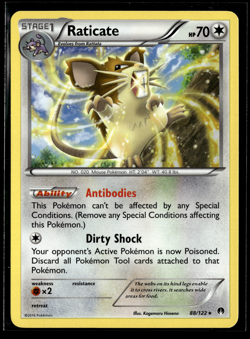 Raticate XY - BREAKpoint #88/122 NON-HOLO Rare Pokemon Card - Image 1
