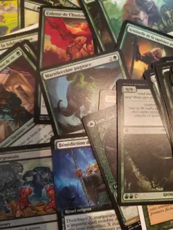 Lot de 100 cartes Magic rares VERTES UNIQUEMENT! - Rare Magic Mtg cards lot - - Image 1