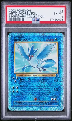 Articuno Reverse Holo - 2/110 - Legendary Collection LCRH Pokemon Card - PSA 6 - Image 1