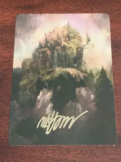 MTG Cultivator Colossus Gold Signature Stamped Art Card Innistrad Remastered - Image 1