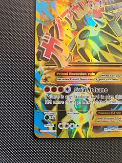 Pokemon Primal Groudon EX Full Art Ultra Rare Card 97/98 XY Ancient Origins - Image 4