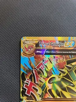 Pokemon Primal Groudon EX Full Art Ultra Rare Card 97/98 XY Ancient Origins - Image 5