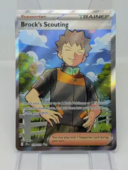 Brock's Scouting Ultra Rare Journey Together Card 179/159 NM Condition - Image 1