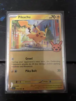 Pokemon Card PIKACHU 062/193 Trick or Trade 2023 with Halloween Stamp Holo DS - Image 1