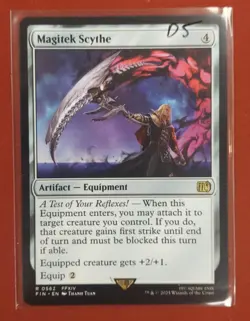 Magitek Scythe R 0562 Regular - Final Fantasy MTG Magic The Gathering - Image 1