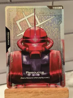 Gundam TCG Card Game Newtype Rising R-005 Resource - Char's Zaku II C+ Foil - Image 1