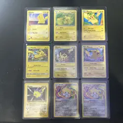Pokemon TCG 7 Assorted Pikachu And Two Jirachi Holo Rare Cards (9 Card Lot) - Image 1