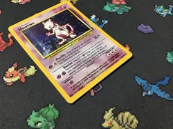 Pokemon TCG Mewtwo Base Set Holo Rare Card 10/102 Pokemon Card - Image 5