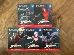 SDCC 2025 Magic The Gathering MTG x Spider-Man Complete Welcome Deck Set Of 5 - Image 2