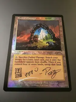 MTG Secret Lair x Post Malone #727 Fabled Passage Foil NM - Image 1