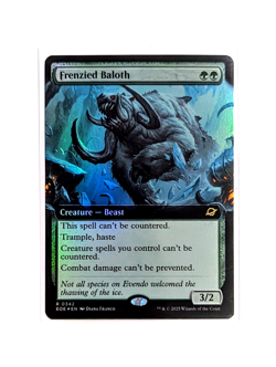 Frenzied Baloth R 0342 Extended Art FOIL MTG Edge Of Eternities EOE EN NM/M - Image 1
