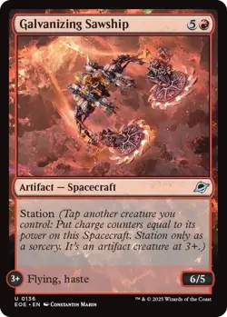 x4 NM (Playset) Galvanizing Sawship, MTG, Edge of Eternities, Magic, 136 - Image 1