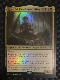 MTG FOIL Korvold, Fae-Cursed King Throne of Eldraine Magic Gathering x1 NM - Image 1