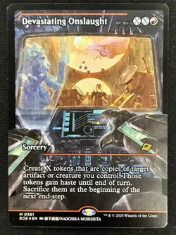 Devastating Onslaught SHOWCASE FOIL MTG Edge of Eternities NM/M #361 - Image 2