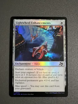 MTG Magic the Gathering Lightwheel Enhancements (20/568) Aetherdrift NM FOIL - Image 1