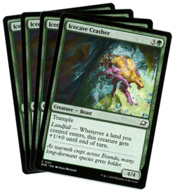 x4 Icecave Crasher - 0191 - Edge of Eternities - MTG - NM Ships Now - Image 1