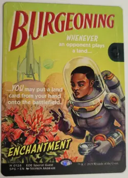 Burgeoning (Nonfoil) Ships Now EOE Special Guest Retro Sci-Fi Art MTG - Image 2