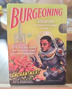 Burgeoning (Nonfoil) Ships Now EOE Special Guest Retro Sci-Fi Art MTG - Image 1