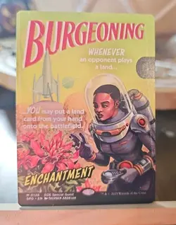 Burgeoning (Nonfoil) Ships Now EOE Special Guest Retro Sci-Fi Art MTG - Image 2
