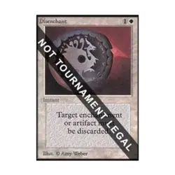 WOTC MtG Collector's Ed Disenchant (CE) (C) EX - Image 1