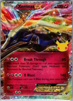 Xerneas ex 97/146 - Pokemon Celebrations Classic Collection - Ultra Rare Holo NM - Image 1