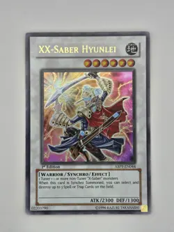 Yugioh XX-Saber Hyunlei ABPF-EN044 1st Edition Ultra Rare Near Mint Card - Image 1