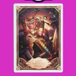 Hazbin Hotel Happy Birthday Angel Promo Card Trading Card PR-13 - Image 1