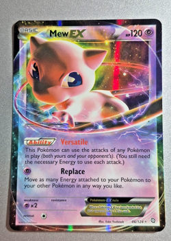 Mew EX 46/124 Dragons Exalted Ultra Rare Holo Pokemon Card LP Lightly Played - Image 1