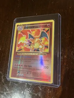 Pokemon Charizard Trading Card Rare Holofoil Fire Spin 150 HP - Image 1